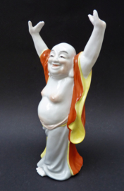 Chinese porcelain Budai with raised arms