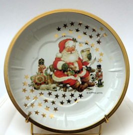 Vintage blikken kerstschaal