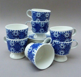 Arabia Ali  Blue demitasse kop en schotel