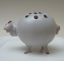 Studio pottery droogbloemsteker Varkentje