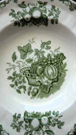 Mason's Fruit Basket Green deep dinner plate