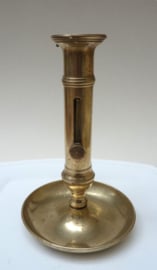 Brass ejector chamberstick 19th century