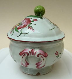 French faience soup tureen decor Strasbourg 18th century