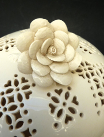 Leedsware classical creamware sauce bowl