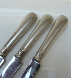 Mills Bruxelles silver plated dessert knives