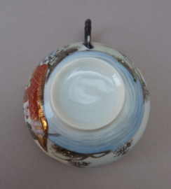 Japanese Rokuzo Geishaware porcelain cup with saucer