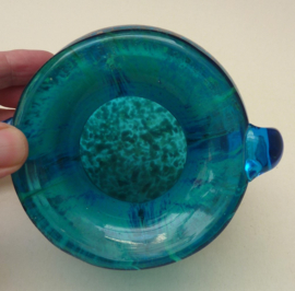 Murano Art Glass amfora vaasje met koper aventurijn