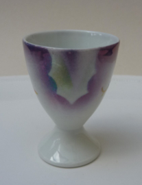 Art Deco lusterware porseleinen eierdopjes op schaal