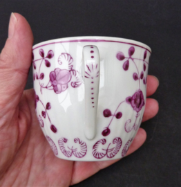 August Warnecke China Purpur coffee cup with saucer