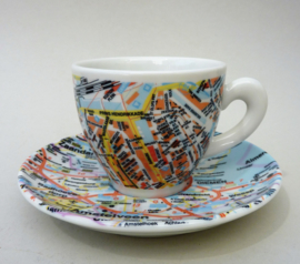 Design and art inspired cups with saucers