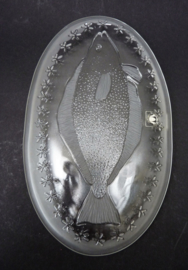 Walther Glass Siebenstern Collection glass fish serving dish