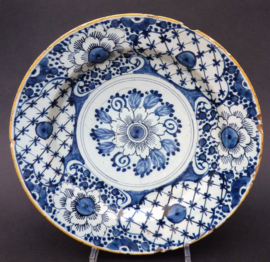 Delft blue earthenware plate 18th century