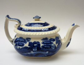 Copeland Spodes Tower Blue teapot