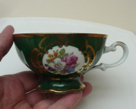 Mitterteich Mid Century green Dresden style breakfast set