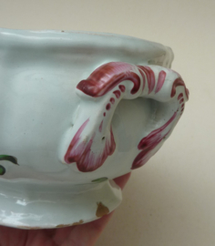 French faience soup tureen decor Strasbourg 18th century