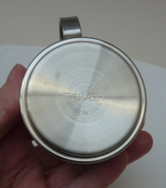 Italwaber stainless steel espresso cup with saucer