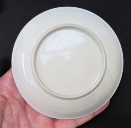 Japanese Taisho Kutani ware porcelain demitasse cup with saucer