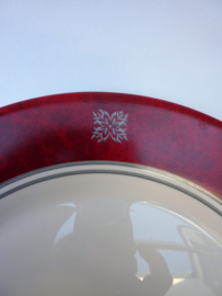Arcoroc Rubis Christmas plate - set of six