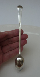 Gero model 220 Parelrand verzilverde lange lepel