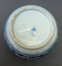 Ilmenau Strohblumenmuster porseleinen suikerpot met deksel 18e eeuw