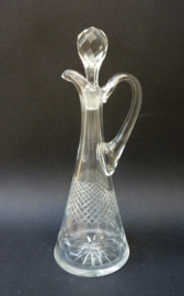 Cut crystal decanter late 19th century