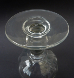 Baluster stem wine glasses 19th century