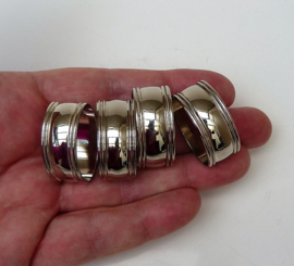Silver plated finger cloth rings