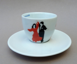 Illy Art Collection 1999 Marco Lodola Tazzine Ballerine espresso kop en schotel  nr 4