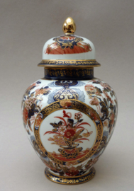 Vintage Japanse Imari porseleinen dekselvaas