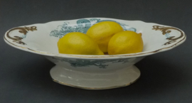 Baker & Co Fenton creamware pedestal centrepiece bowl Dragon ca 1850