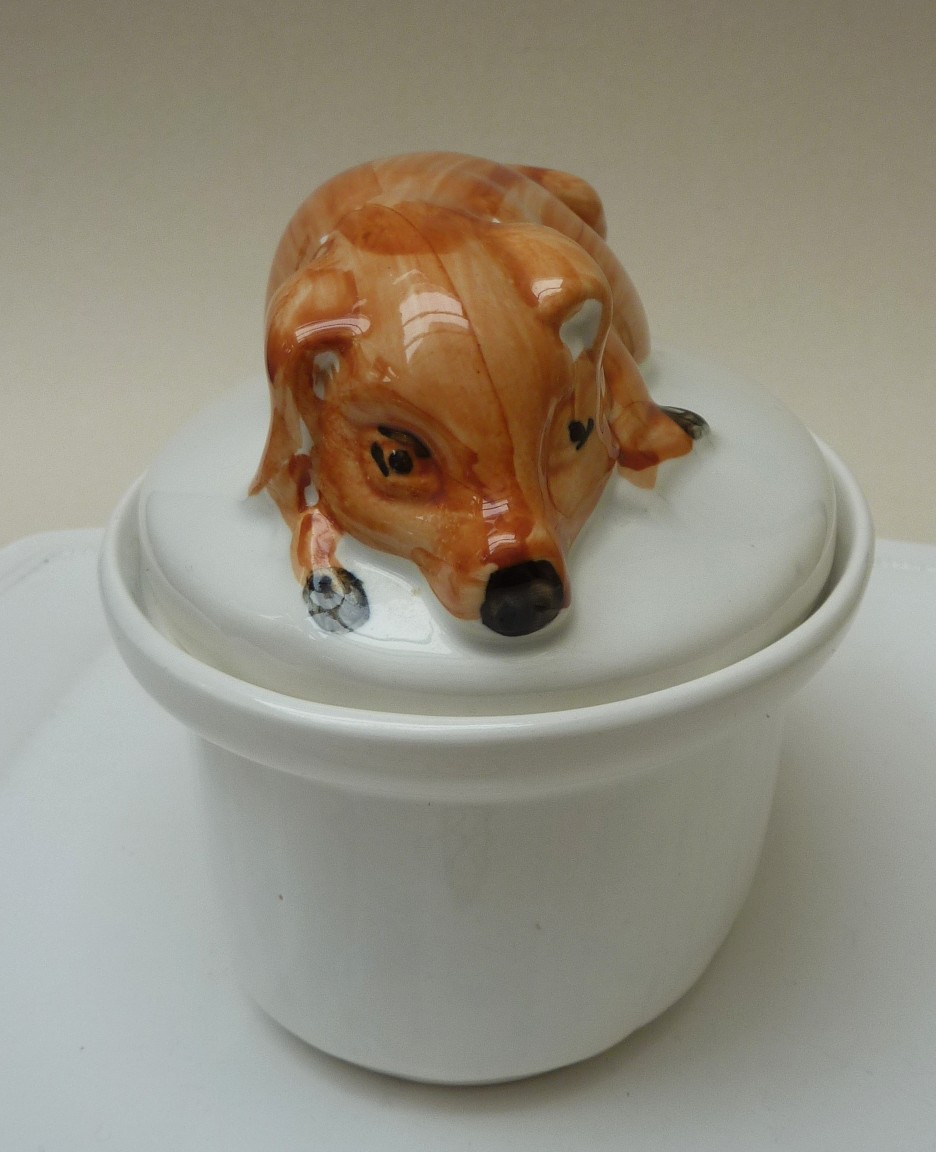 Faience Pig pate tureen