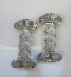A pair of Baccarat crystal knife rests model 535
