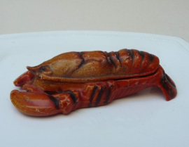 Gilman Sacavem Portugal Lobster lidded toothpicks box