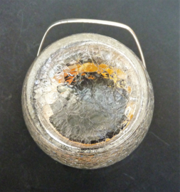 Quist Mid Century crackeled crystal ice bucket