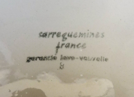Sarreguemines barbotine faience fish plate