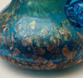 Murano Art Glass amfora vaasje met koper aventurijn