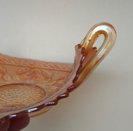 Fenton Cherry Circles antiek Marigold glazen bonbonschaaltje