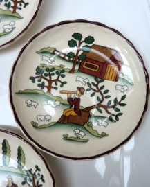 Mason's Country Lane butter dish