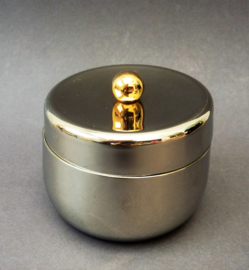 Guido Bergna Kitty Oro stainless steel lidded sugar bowl