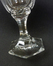 Val St Lambert crystal wine glasses Walewska