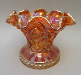 Marigold Carnival Glass vaas