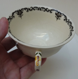 Mason's Fruit basket Brown multi color teacup with saucer