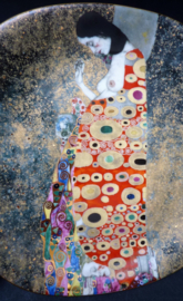 Lilien Porzellan Gustav Klimt Die Hoffnung wandbord