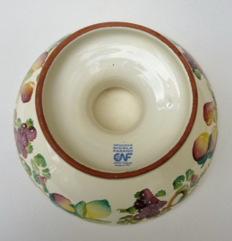 Nicola Fasano Grottaglie faience fruitschaal op voet