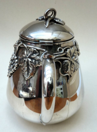 Silver plated tea set with vine decoration