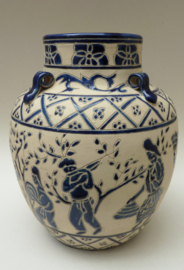 Bien Hoa pottery vase Vietnam Indochina 1930