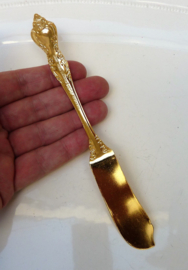 Royal Sealy Japan Hollywood Regency gold plated butter knife