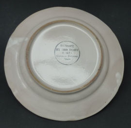 Solimene Vietri piatto Buon Ricordo Cicolella Foggia 1977