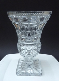 Vintage cut crystal vase