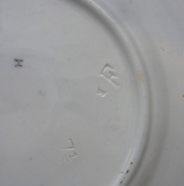 Louis Regout Zwiebelmuster bord Glad 20 cm